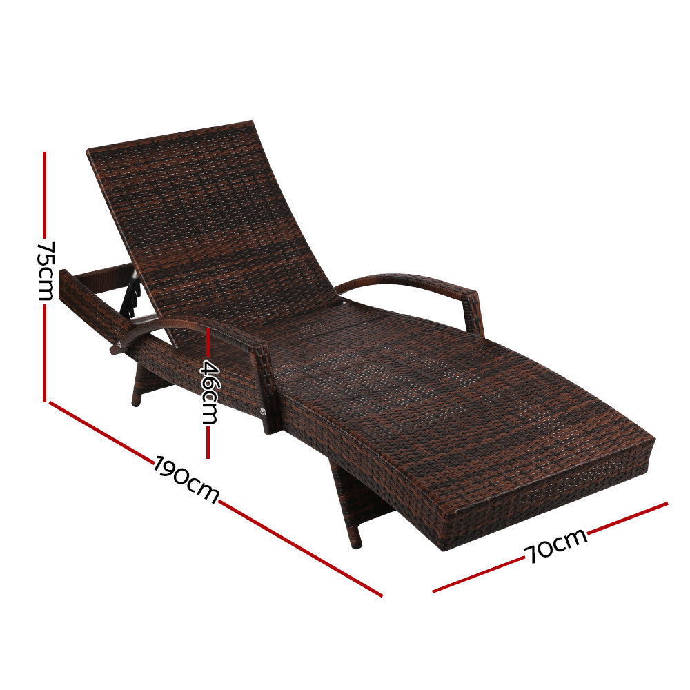 Margate Sun Lounger 2pcs