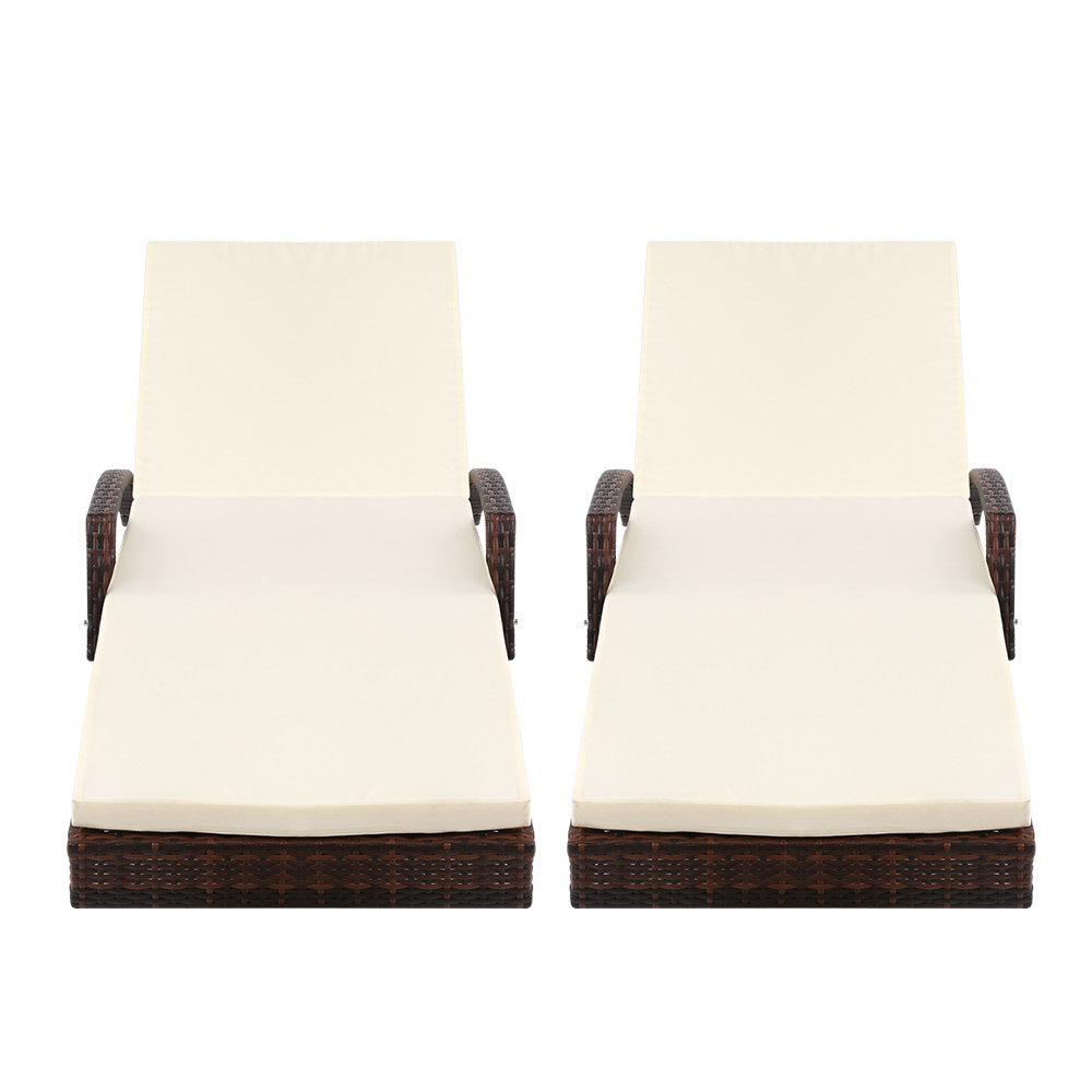 Margate Sun Lounger 2pcs