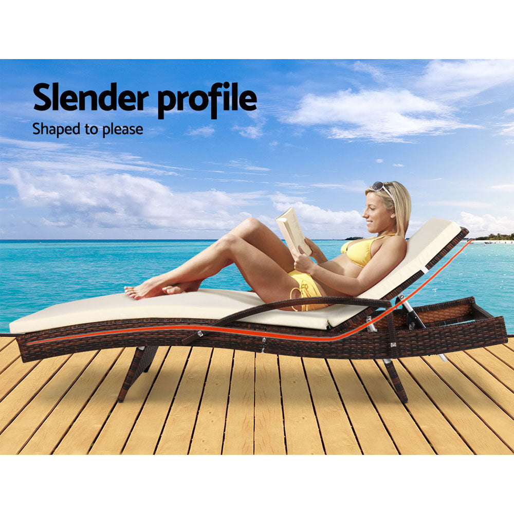 Margate Sun Lounger 2pcs