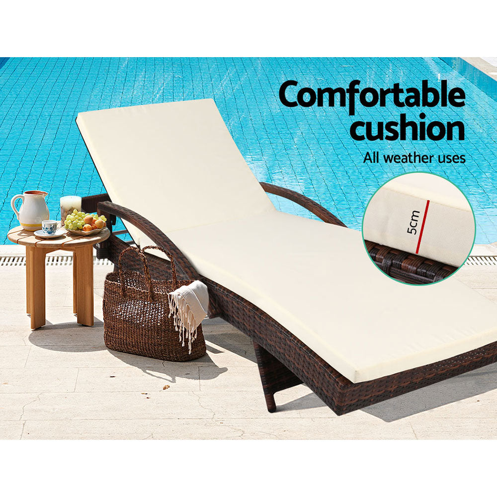 Margate Sun Lounger 2pcs