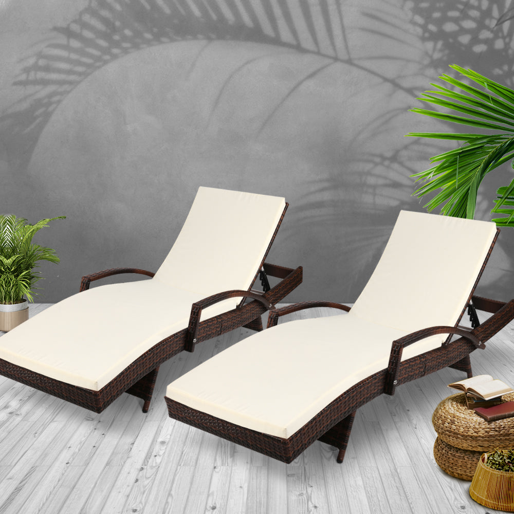 Margate Sun Lounger 2pcs