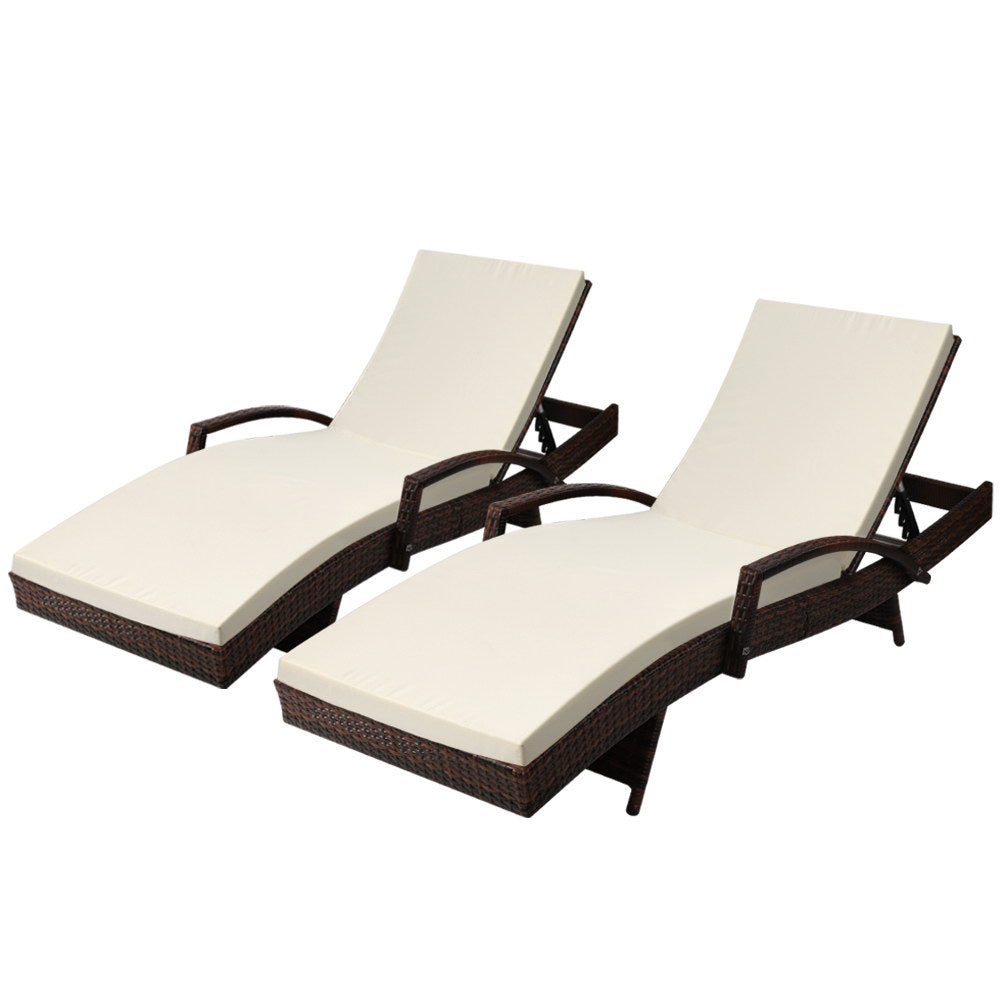 Margate Sun Lounger 2pcs