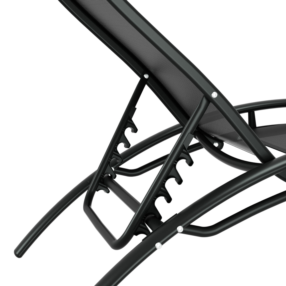 Pialba 3 Piece Lounge Set, Black