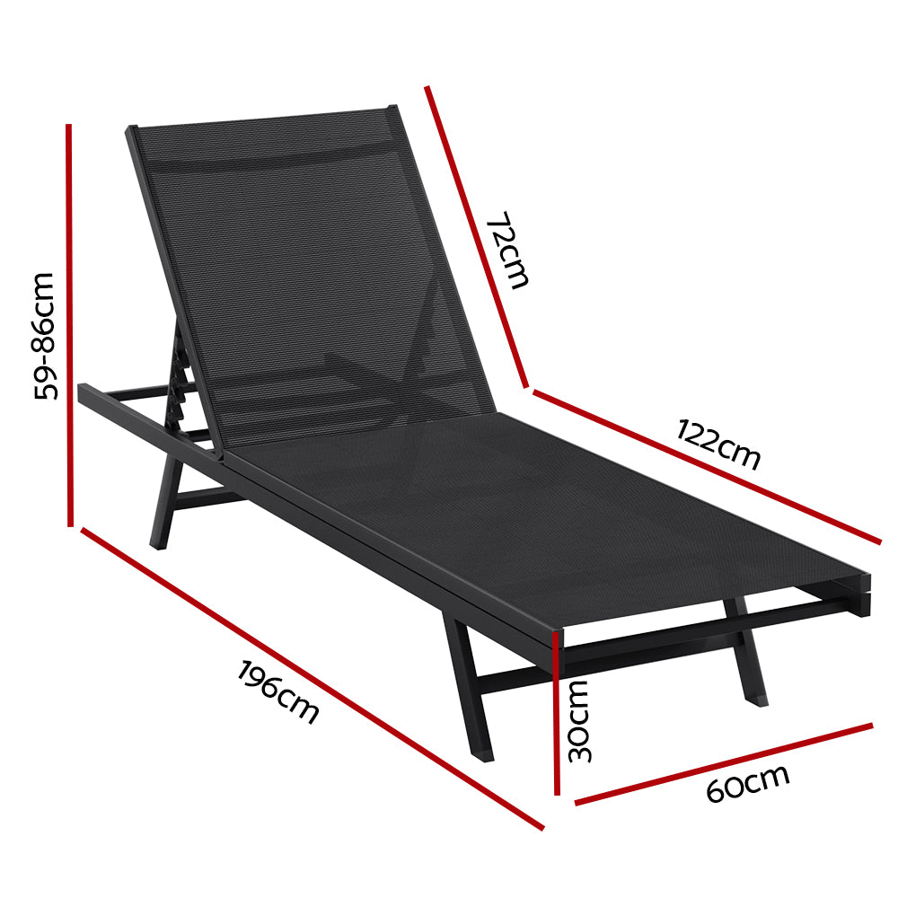 Keppel Sun Lounge, Black Steel