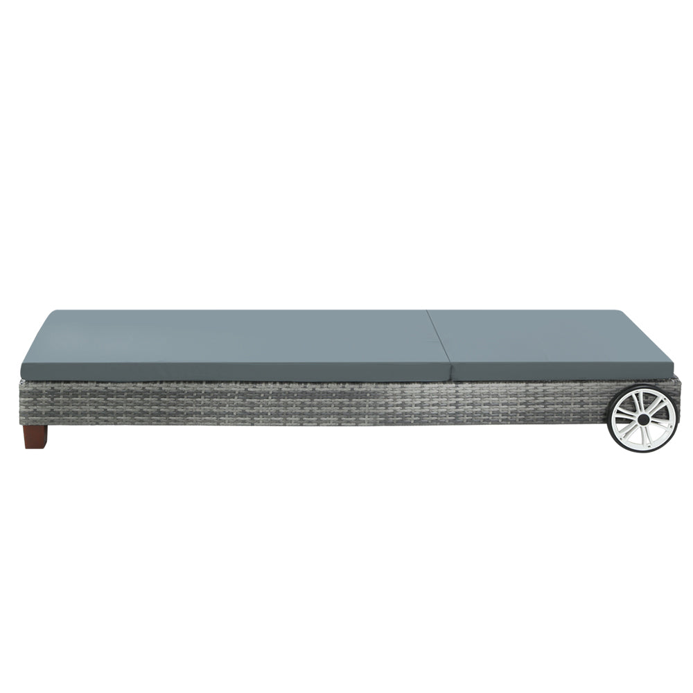 Gladstone Sun Lounge, Grey Aluminium