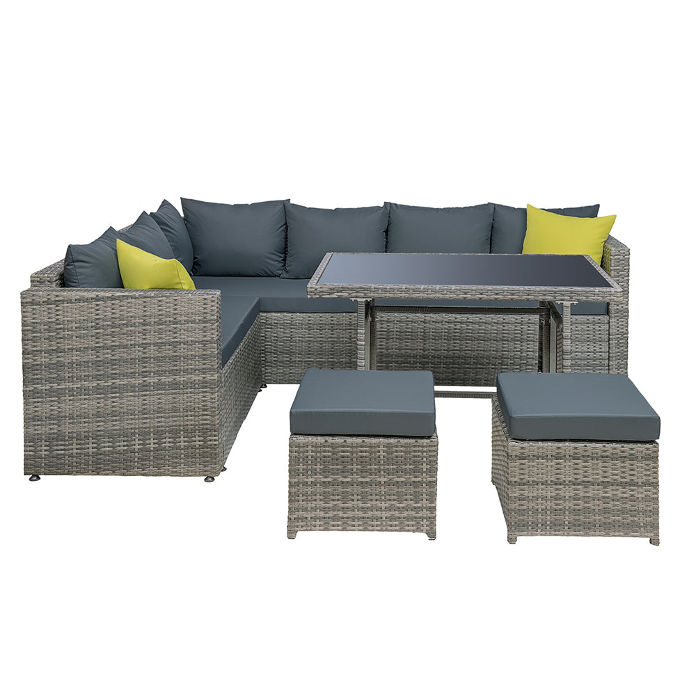 Woodgate 6 Piece Outdoor Dining Set, Grey