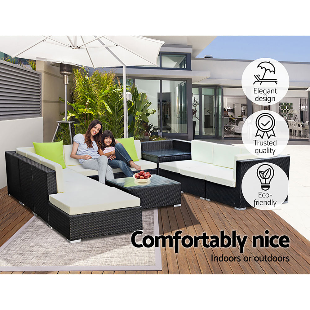Collaroy 11 Piece Outdoor Lounge Set, view 5