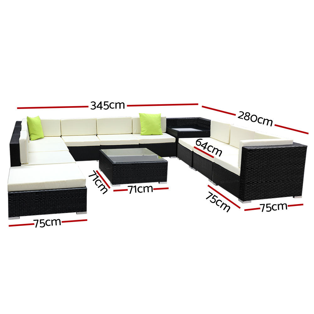 Kemp Beach 12 Piece Sofa Set