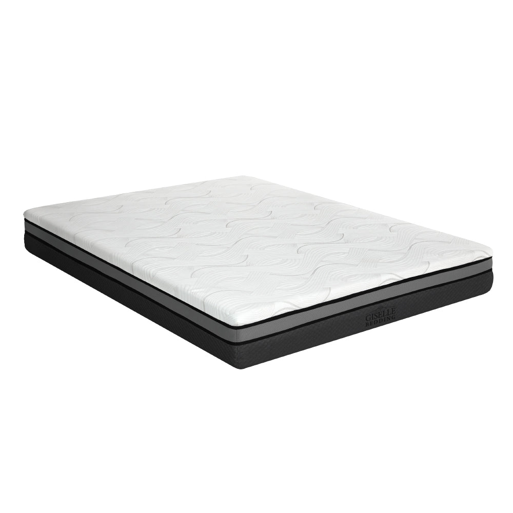 Medium firm gel memory foam mattress, 25cm queen