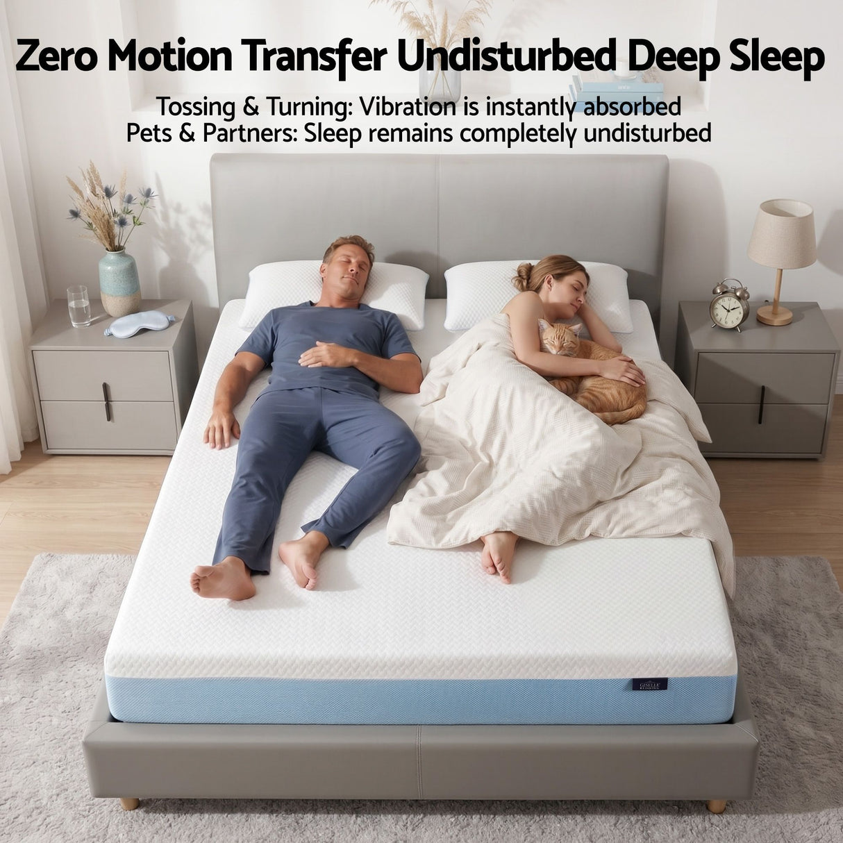 Medium Firm Gel Memory Foam Mattress, 22cm Double