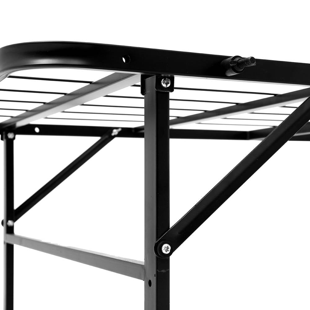 Artiss folding queen bed frame showing 203 x 153 x 36cm proportions — Allure Home Collections