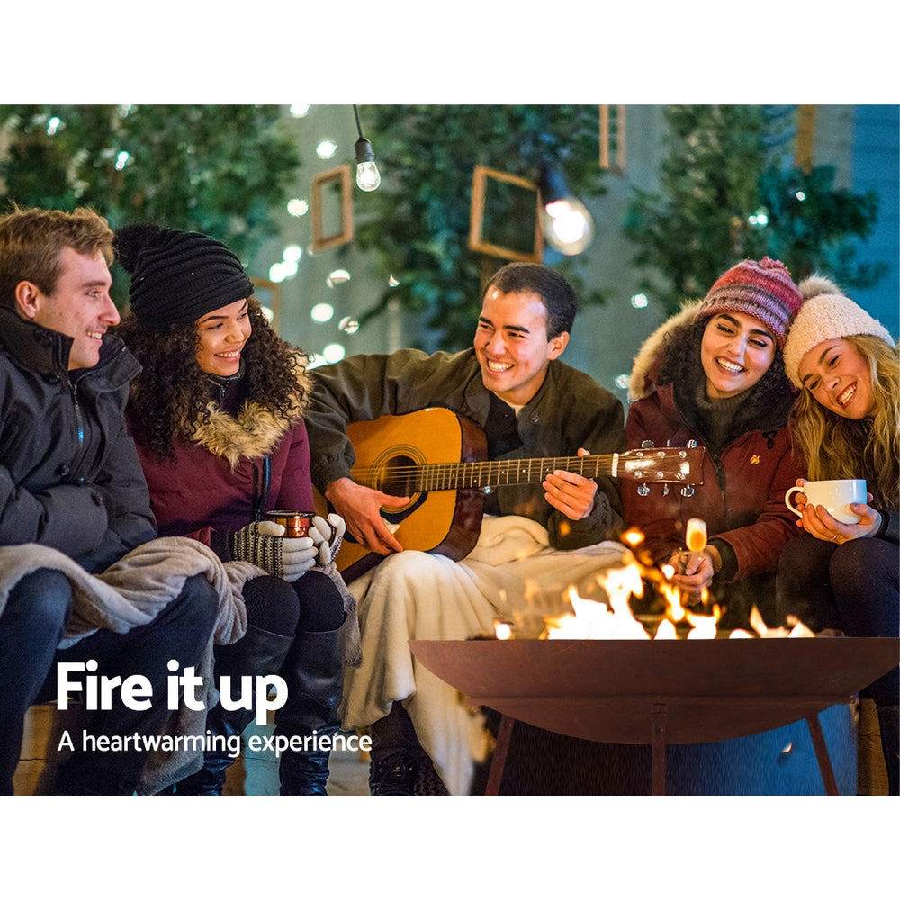 Nightcliff Rustic Fire Pit, 60cm Iron