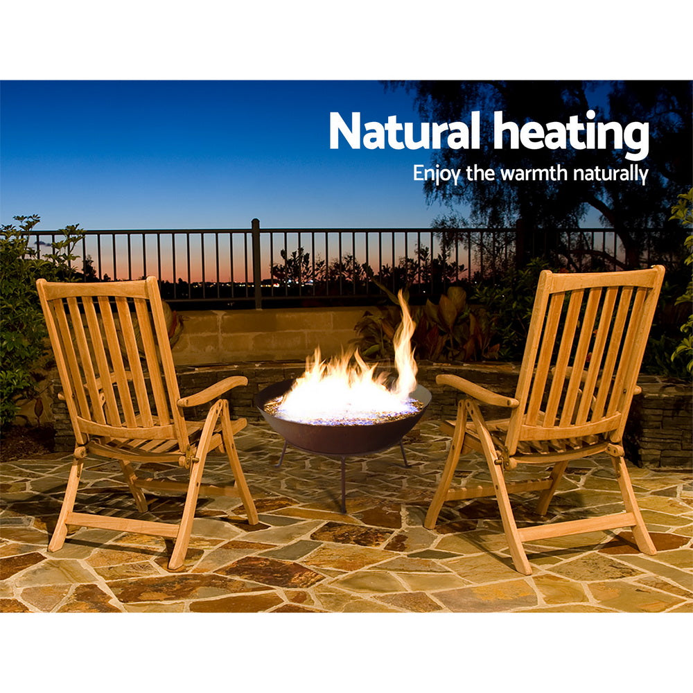 Katherine Rustic Fire Pit, 70cm Steel
