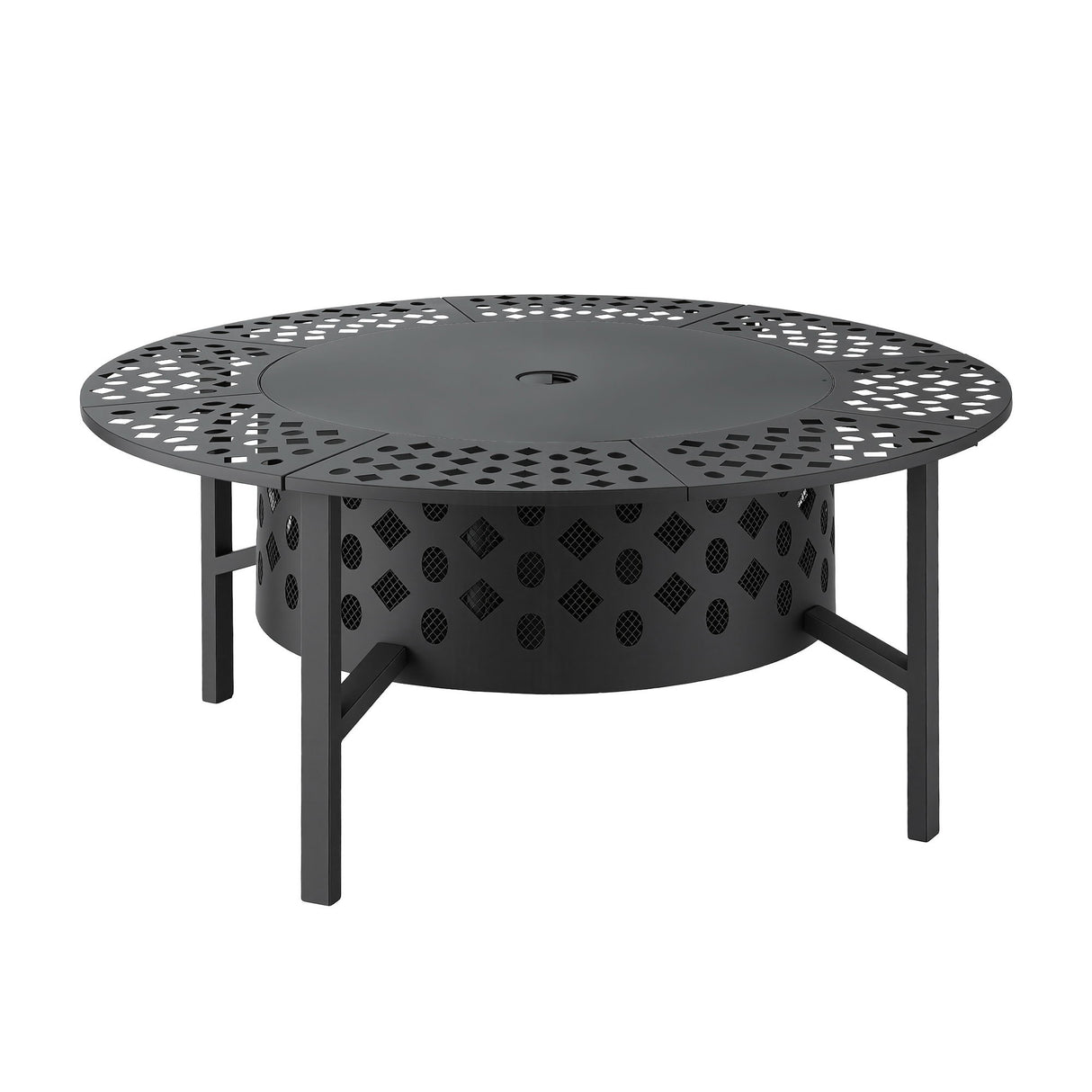 Stokes Bay 3 in 1 Fire Pit BBQ, 91cm