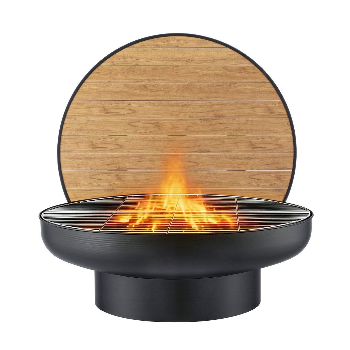 Vivonne 3 in 1 Fire Pit Table, Steel