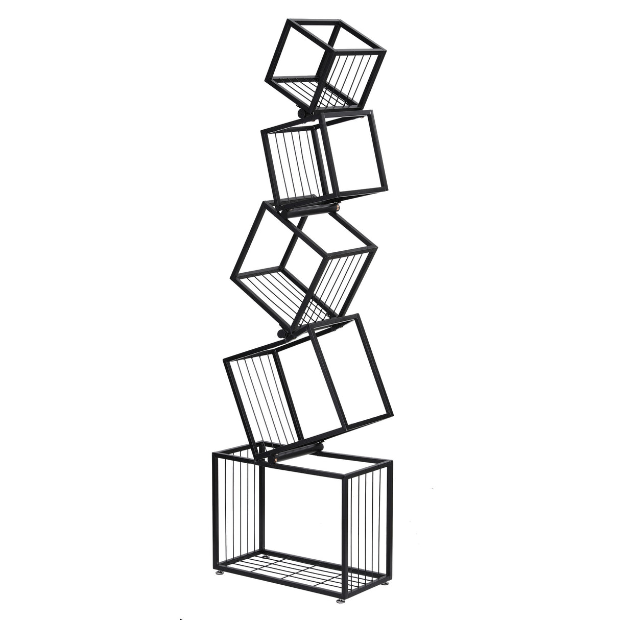 St Peters 5 Tier Bookshelf, Black