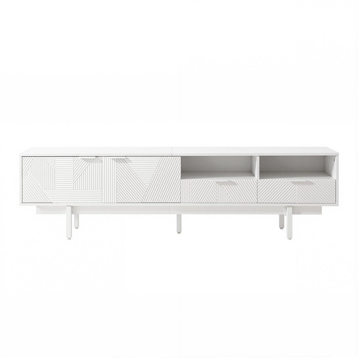 Bridport 200cm Entertainment Unit, White