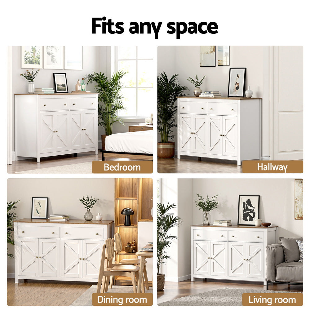 Cadell 2 Door Buffet Sideboard, White