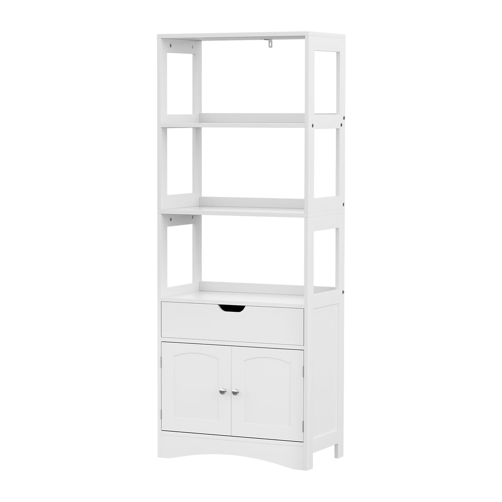 Mil Lel Floor Bathroom Storage Cabinet, White image 2