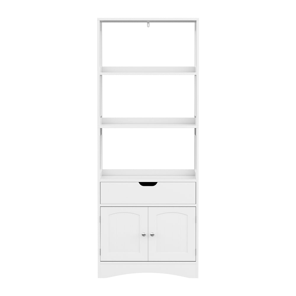 Mil Lel Floor Bathroom Storage Cabinet, White image 4