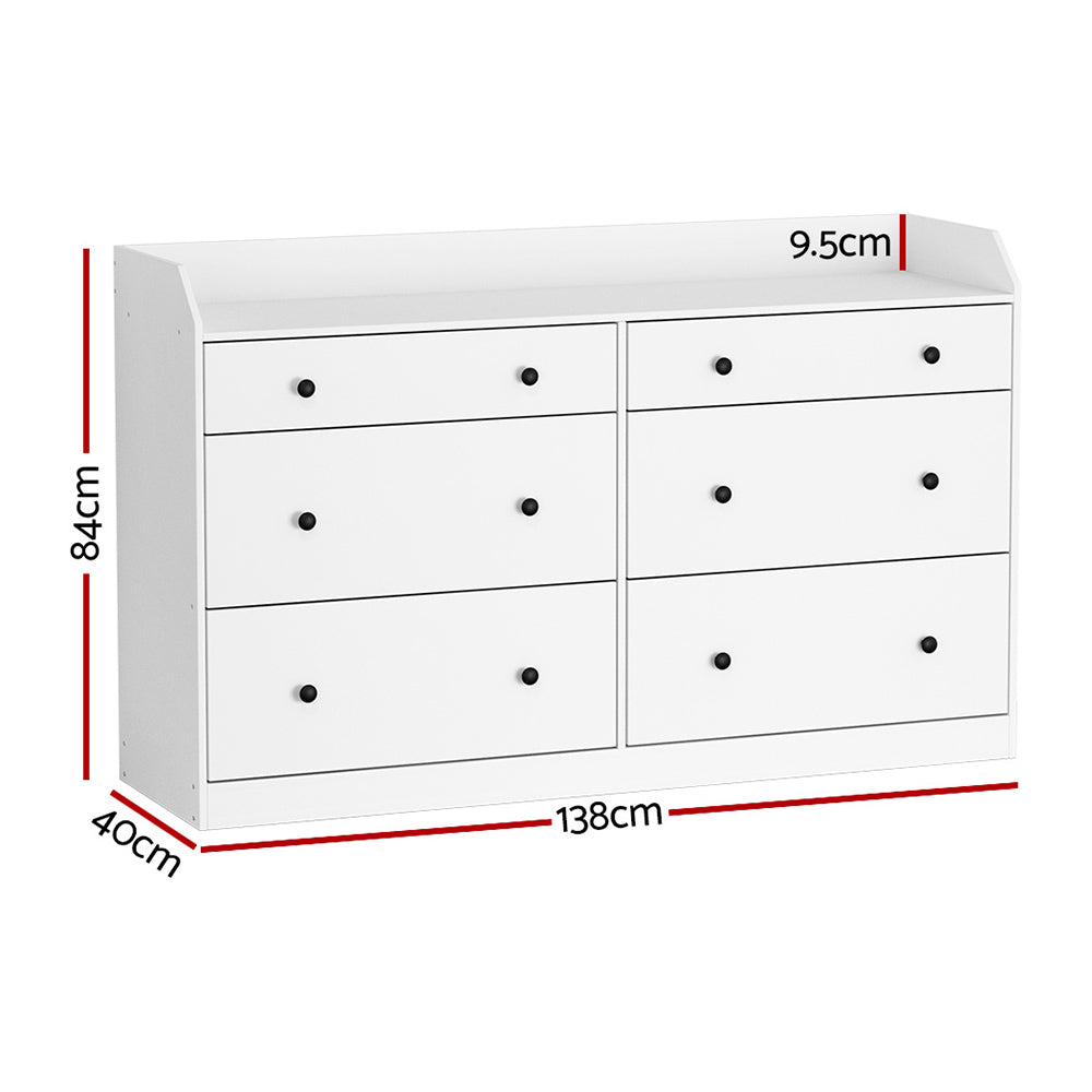 Canyonleigh 6 Drawer Chest of Drawers, White