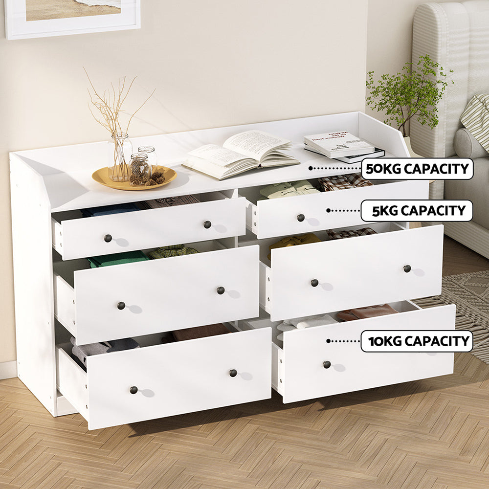 Canyonleigh 6 Drawer Chest of Drawers, White
