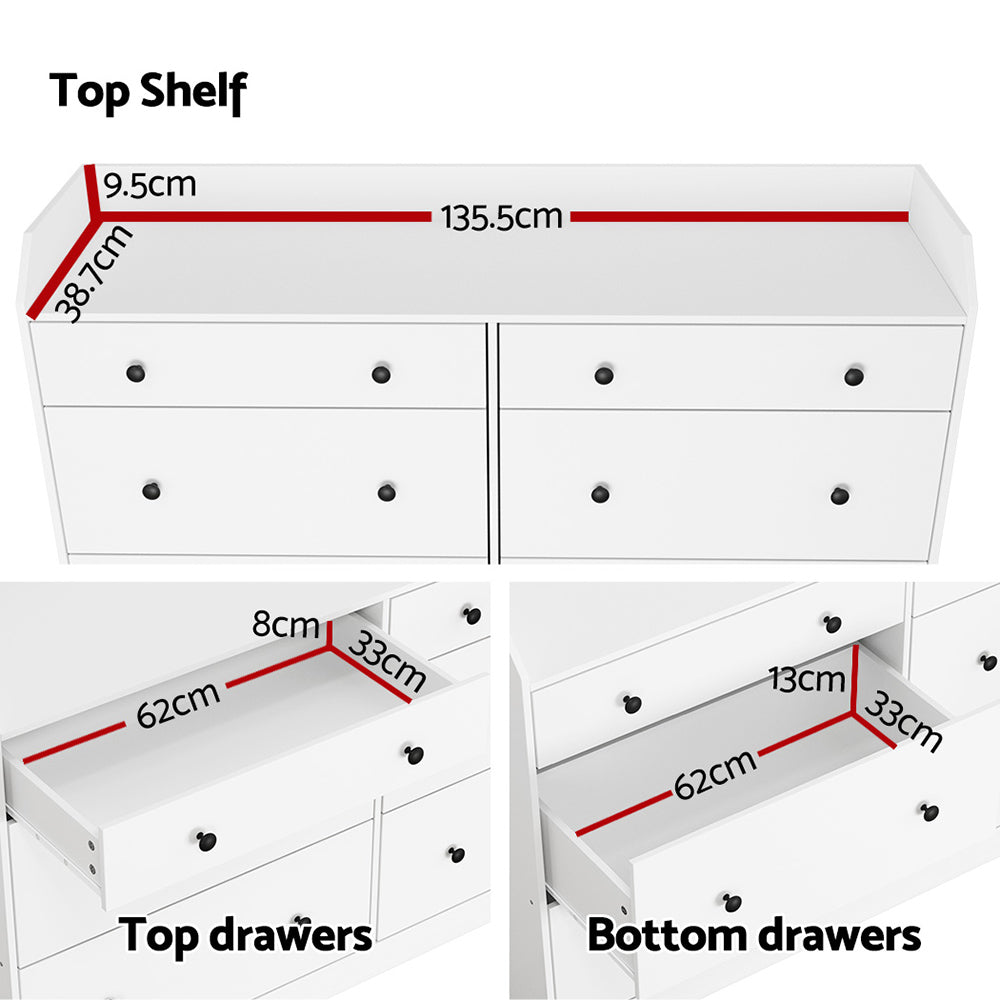 Canyonleigh 6 Drawer Chest of Drawers, White