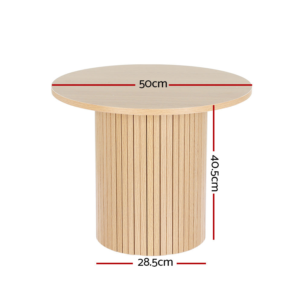Buxton Round Coffee Table, Pine