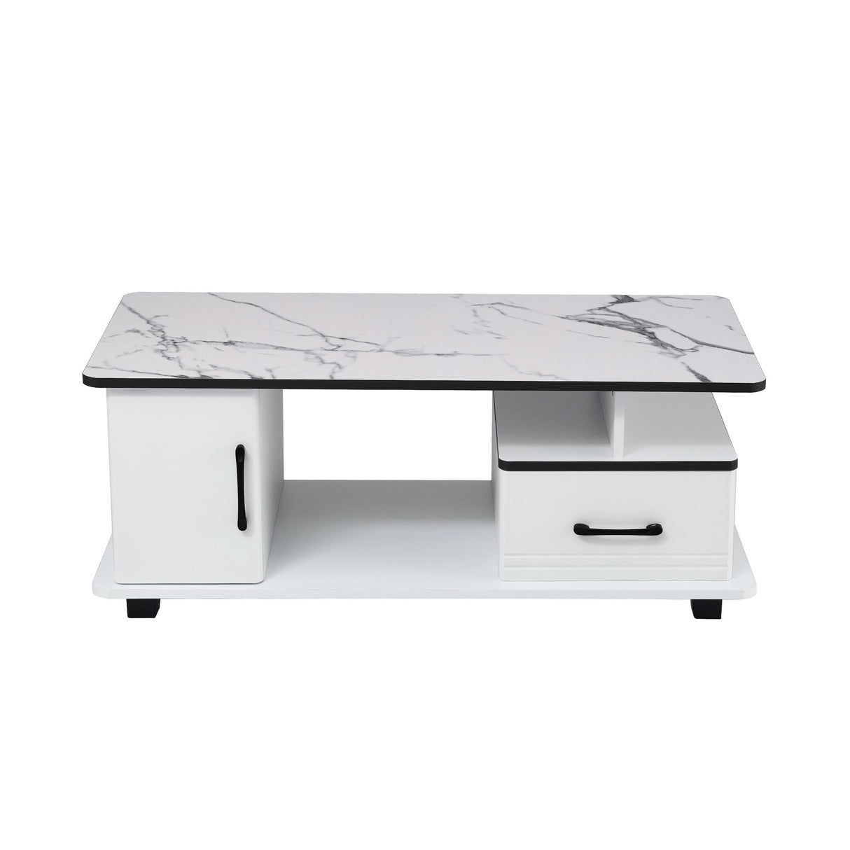 Woori Yallock Marble Coffee Table, White