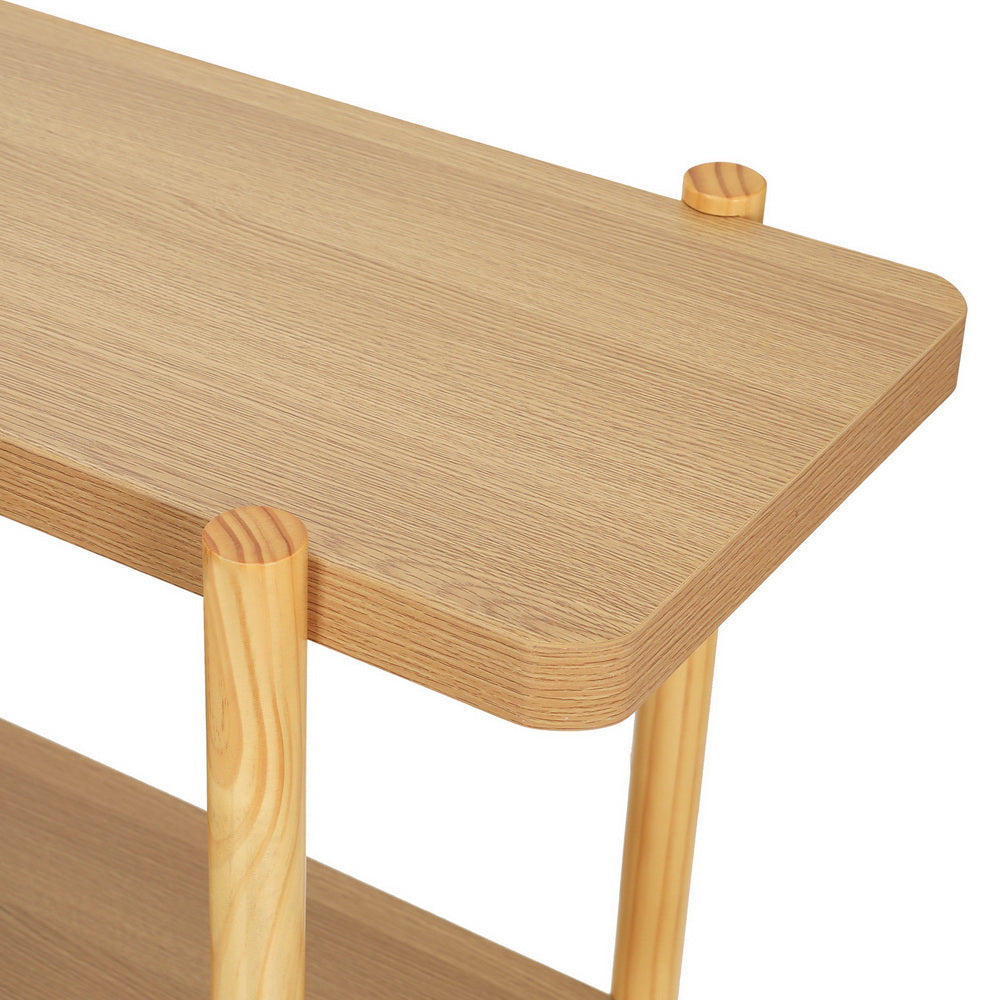 Etty Bay 2 Tier Console Table, Pine