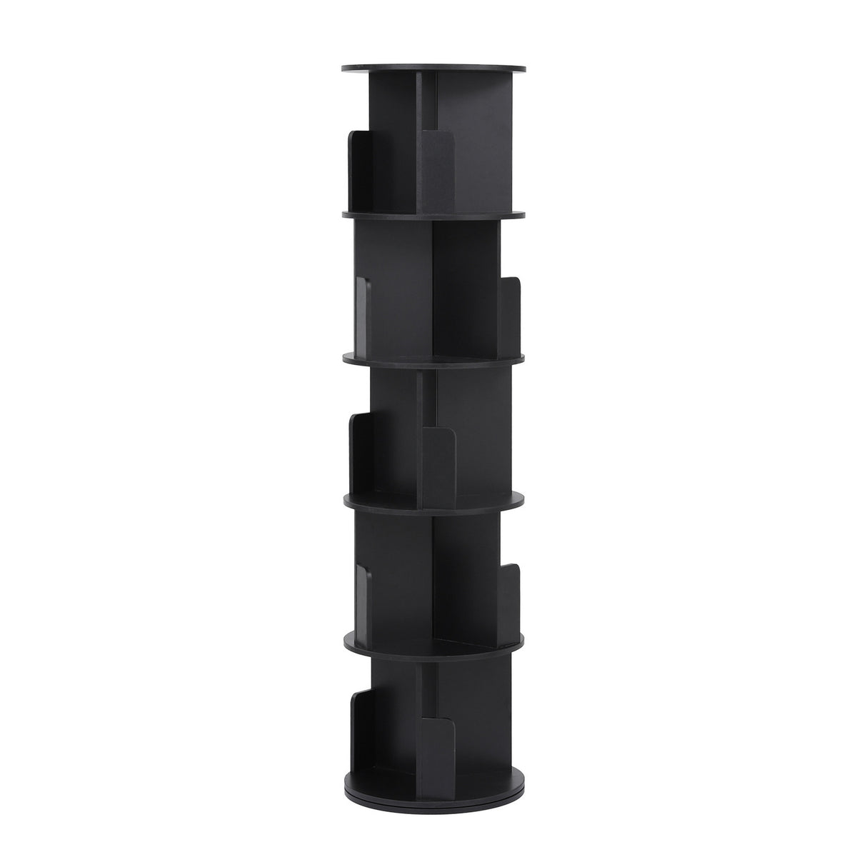 Prospect 5 Tier Rotating Bookshelf, Black