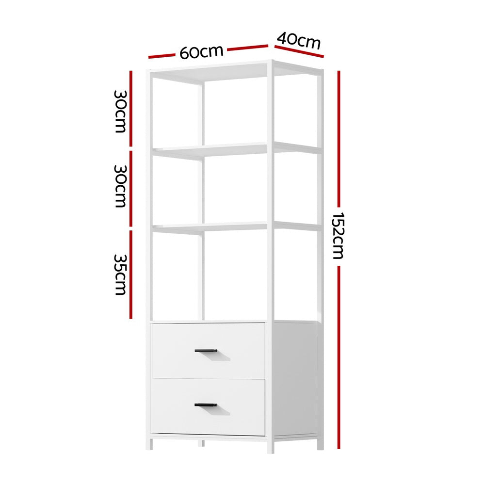 Brompton 3 Tier Display Shelf, White