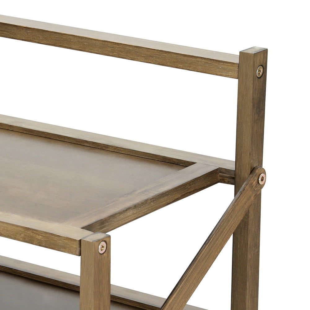 Artiss EVE 6-Tier Bamboo Shoe Rack — 18 Pairs, Foldable — Allure Home Collections