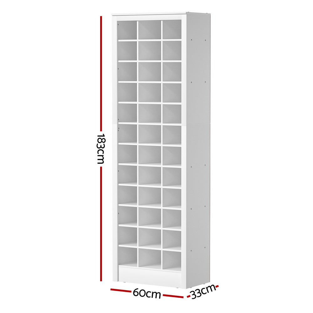 Caramut 12 Tier Shoe Rack, White