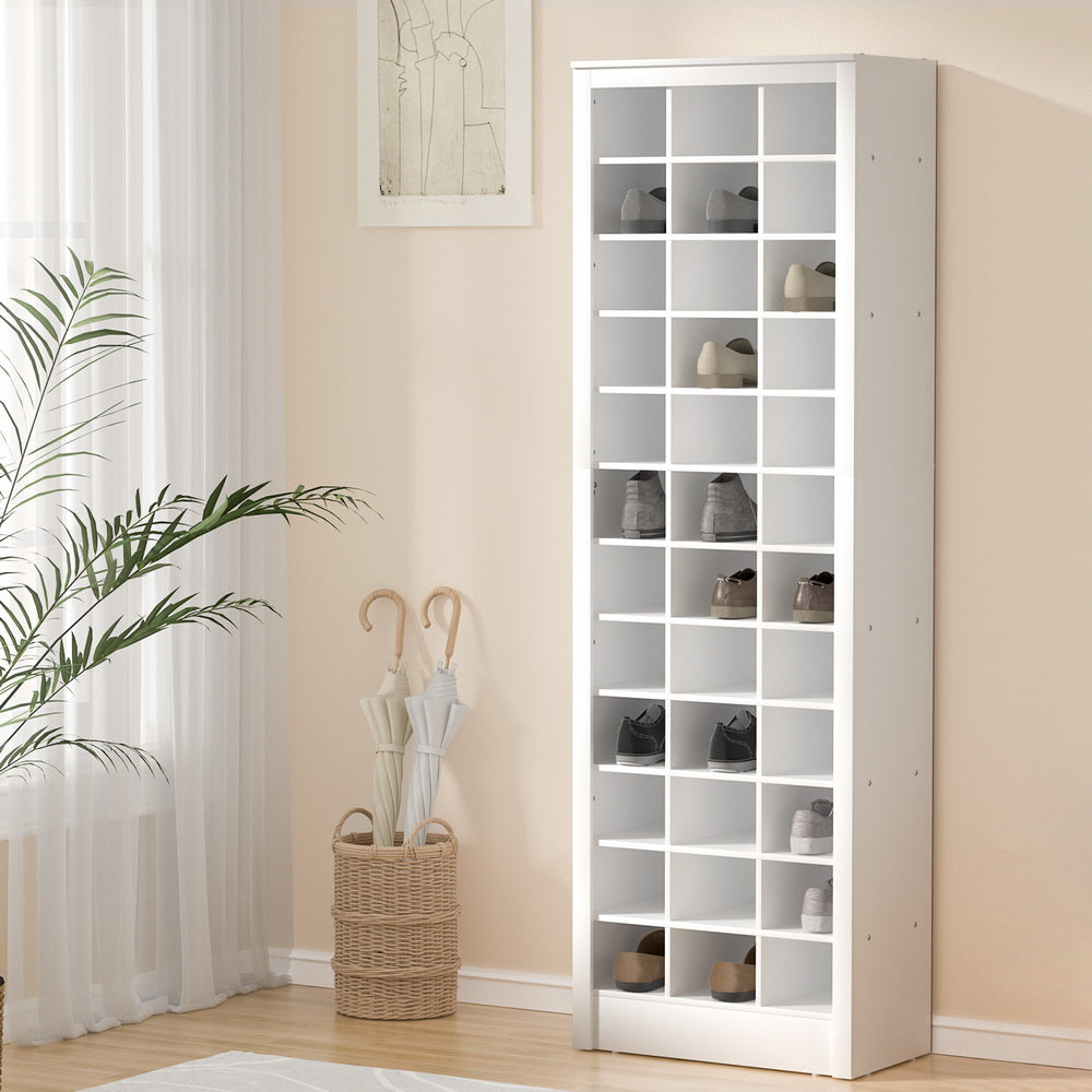 Caramut 12 Tier Shoe Rack, White