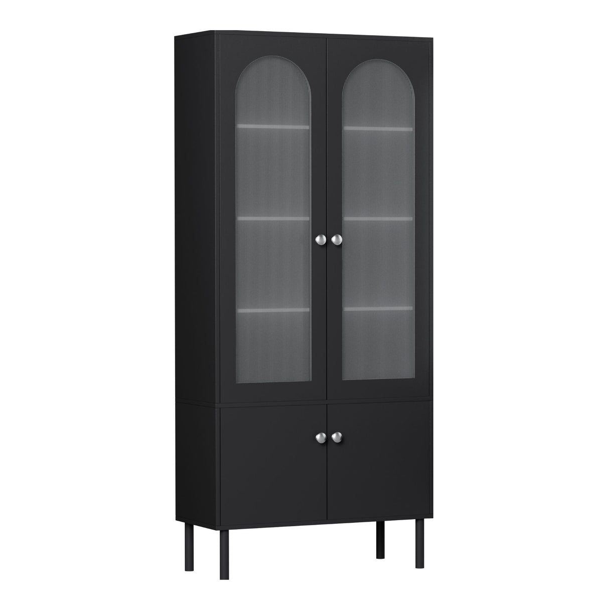 Ramco 2 Door 2 Drawer Buffet Sideboard, Black