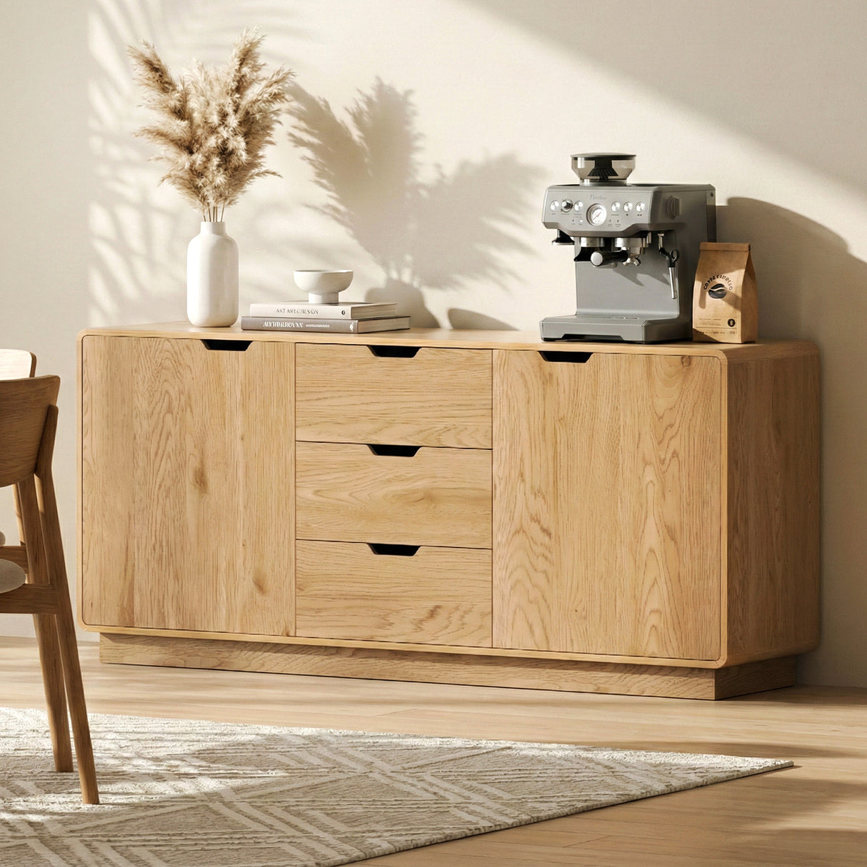 Blanchetown 2 Door Buffet Sideboard, Oak