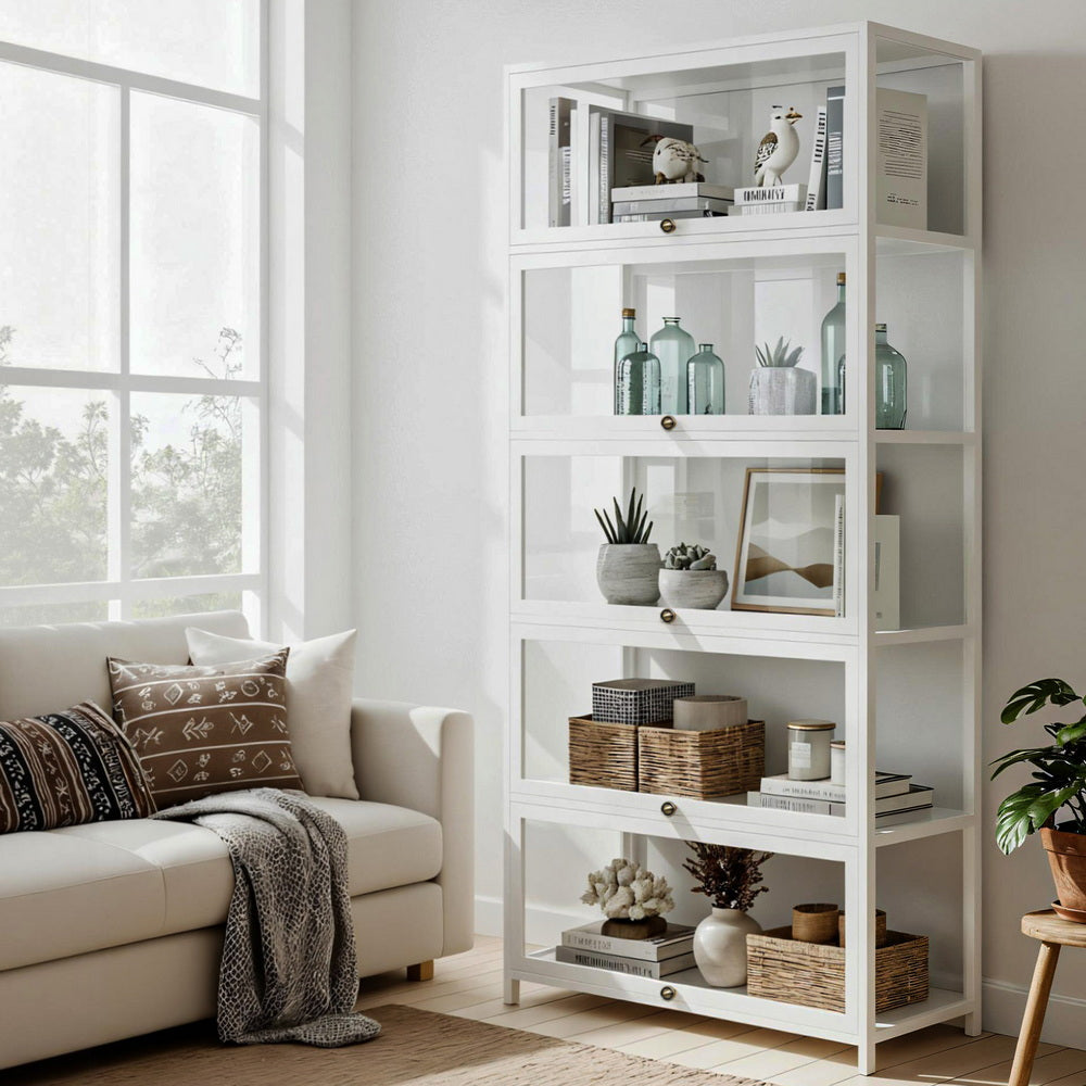Hawthorn 5 Tier Display Shelf, White