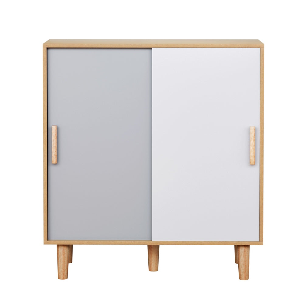 Priego Shoe Cabinet, 30 Pairs, Sliding Doors