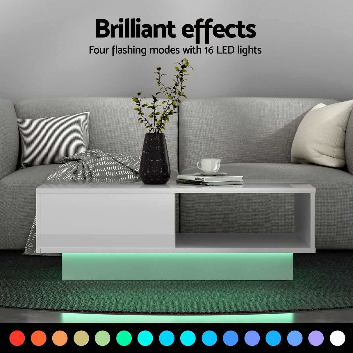 Derby 189cm TV Unit and Coffee Table Set, White