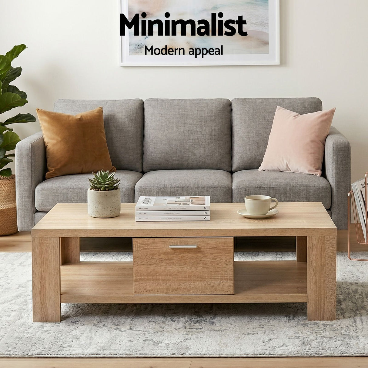 Healesville TV Unit and Coffee Table Set, Pine
