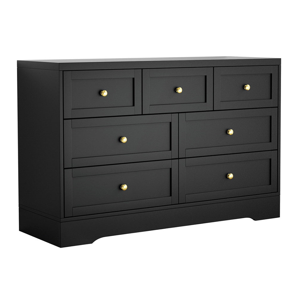 Renwick 7 Drawer Chest of Drawers, Black