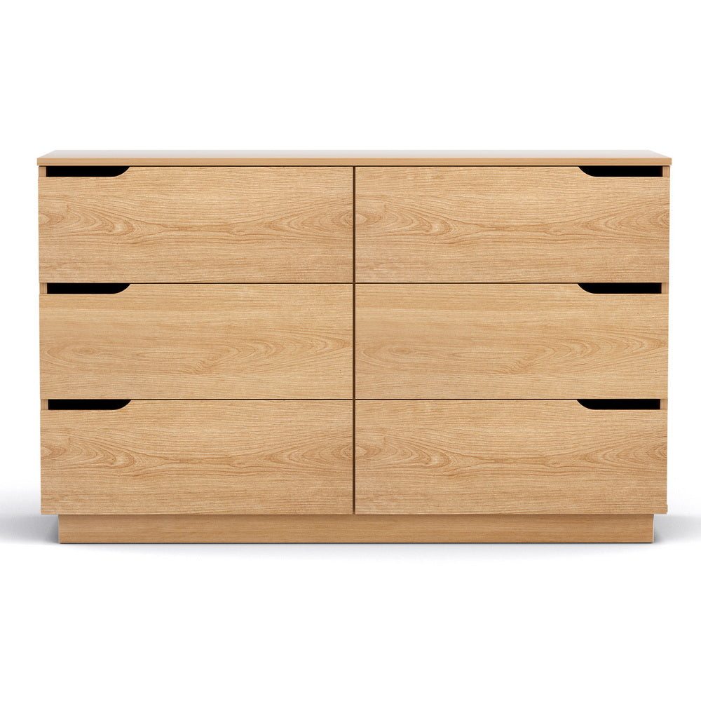 Wilton 6 Drawer Lowboy, Pine