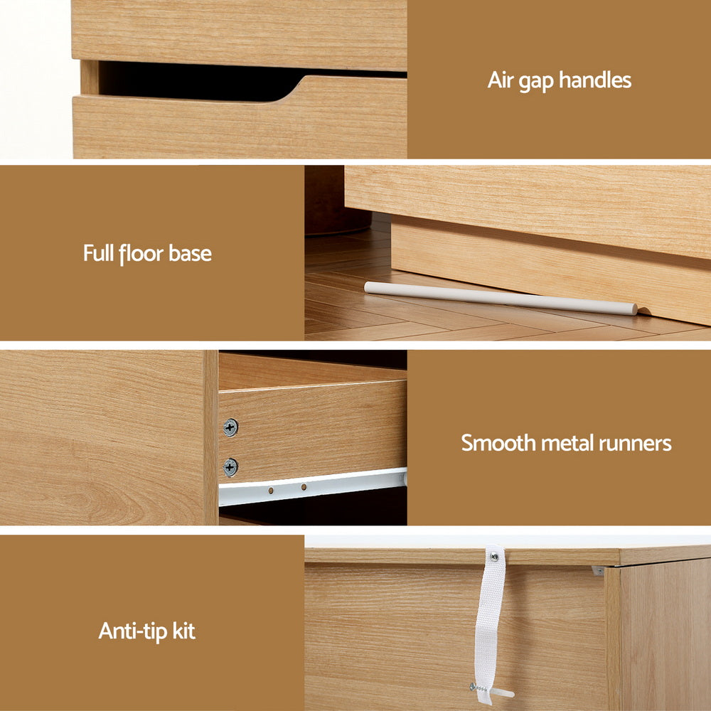 Wilton 6 Drawer Lowboy, Pine
