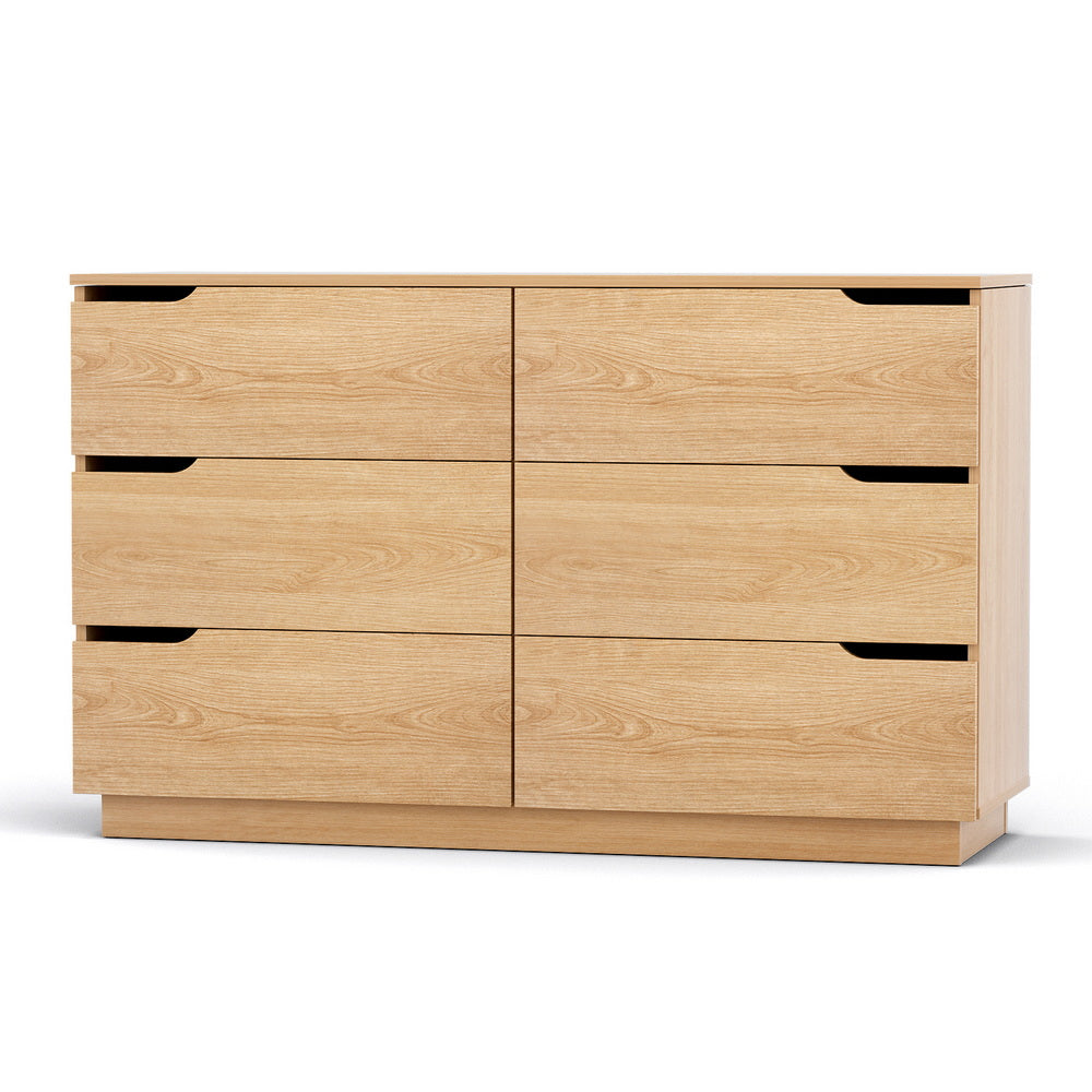 Wilton 6 Drawer Lowboy, Pine