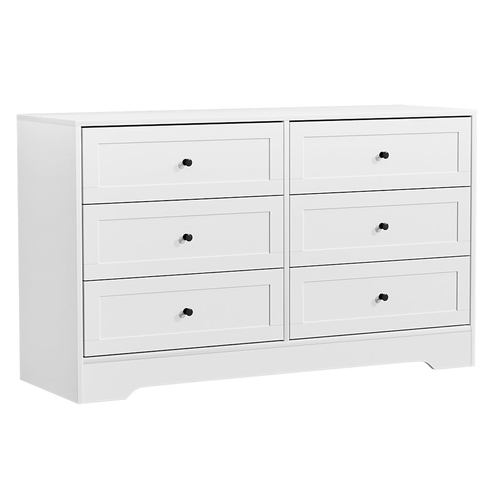 Mittagong 6 Drawer Lowboy, White view 2