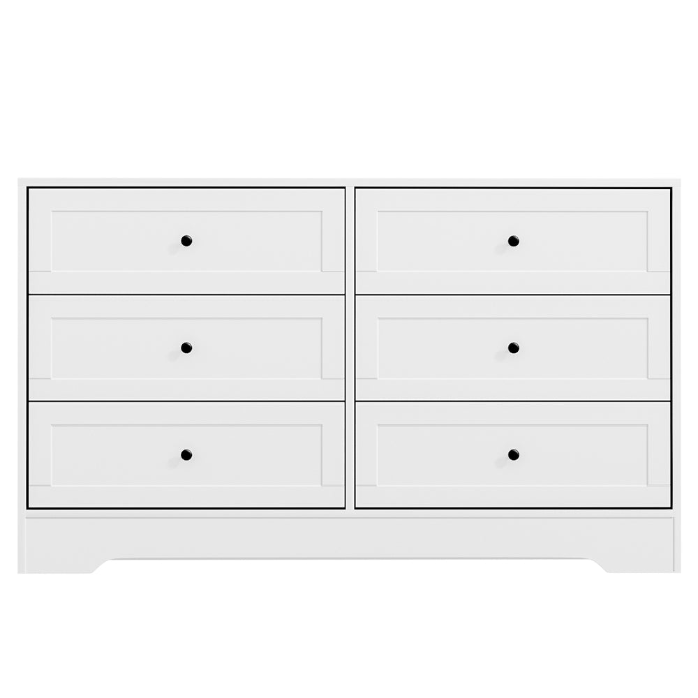Mittagong 6 Drawer Lowboy, White view 4