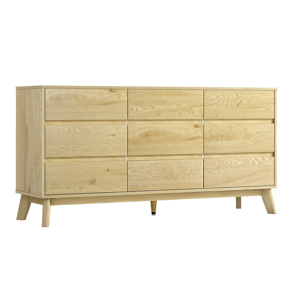 Kangaloon 9 Drawer Chest of Drawers, Pine