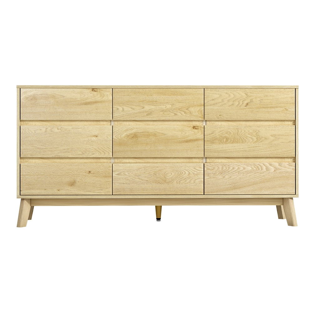 Kangaloon 9 Drawer Chest of Drawers, Pine