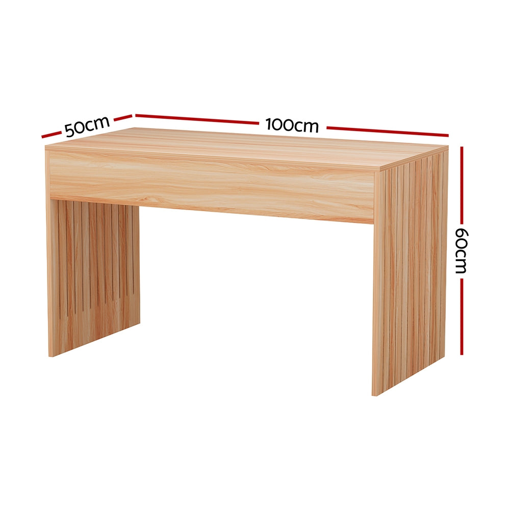 Artiss 100cm Rectangular Fluted Coffee Table — Allure Home Collections